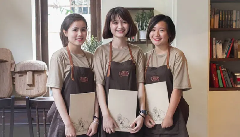 Mẫu áo thun đồng phục quán Cafe in logo quán