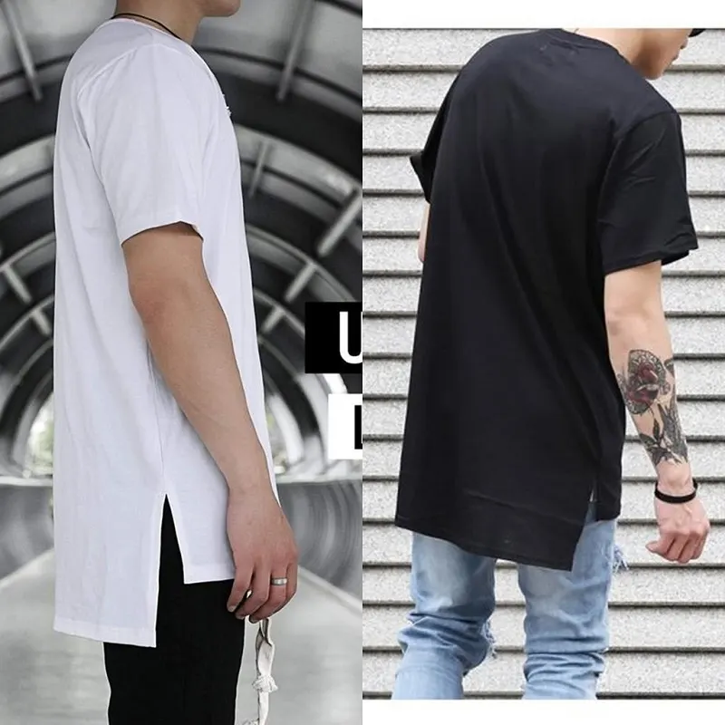 Mẫu áo thun Unisex xẻ tà