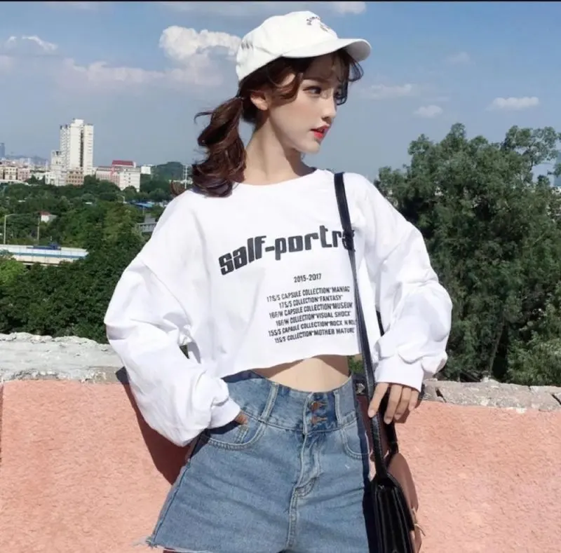 Kiểu áo Croptop dài tay 